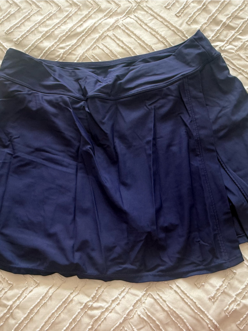 Blue High Waisted Swim Skirt Sz L